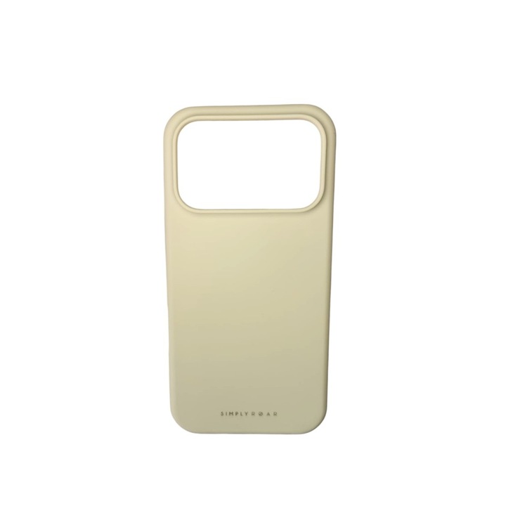 Husa pentru Telefon G-Tech Cloud Skin Compatibila Cu Apple iPhone 17 Pro, Microfibra in Interior Silicon Soft, Galben Pal