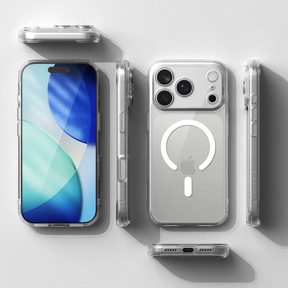 Carcasa Ringke Fusion cu MagSafe compatibila cu iPhone 17 Pro Max, Transparent