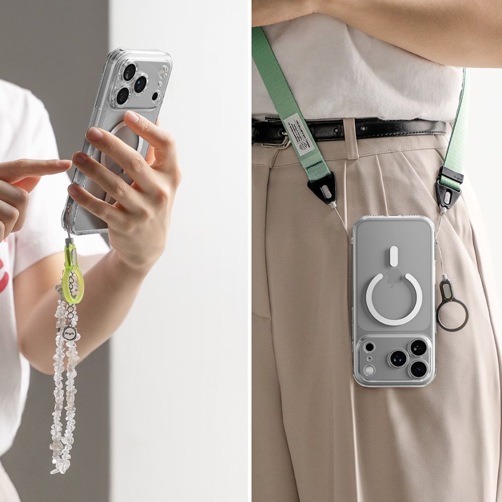 Carcasa Ringke Fusion cu MagSafe compatibila cu iPhone 17 Pro Max, Transparent