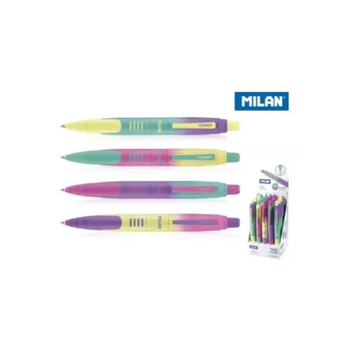 Pixuri set 20 buc, MILAN, rosu, galben, albastru, verde, multicolor