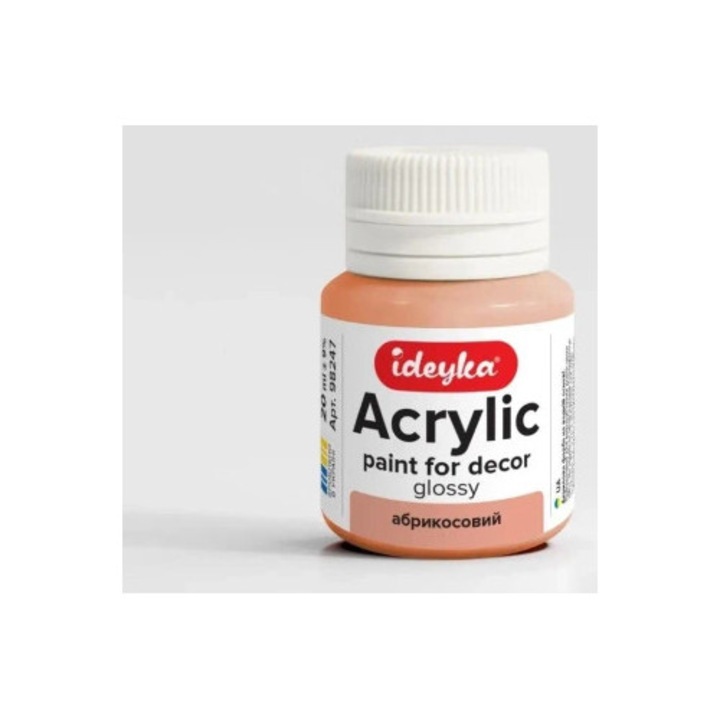 Acuarela Ideyka, acrilica, 20ml, caisa, crema, prietenoasa cu mediul