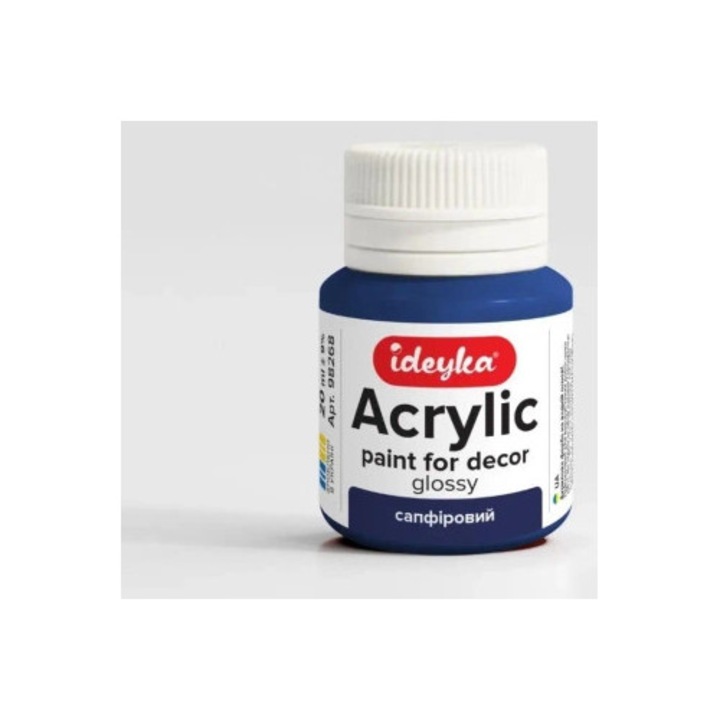 Acuarela Ideyka, 20ml, safir, crema, prietenoasa cu mediul