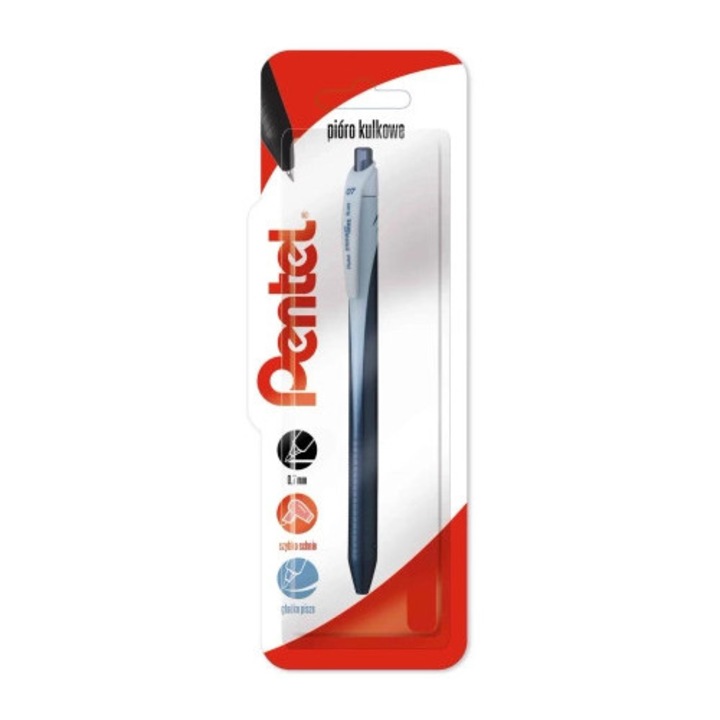 Pix cu bila, Pentel, 0,7 mm, cerneala gel