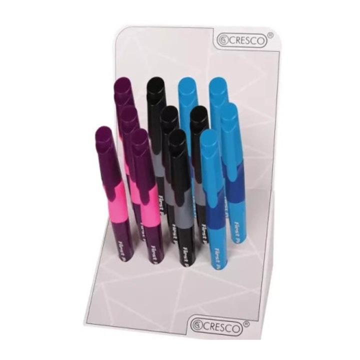 Cresco tollkészlet 12 darab, vegyes modellek, ergonomikus tartóval, tintapatronnal működő