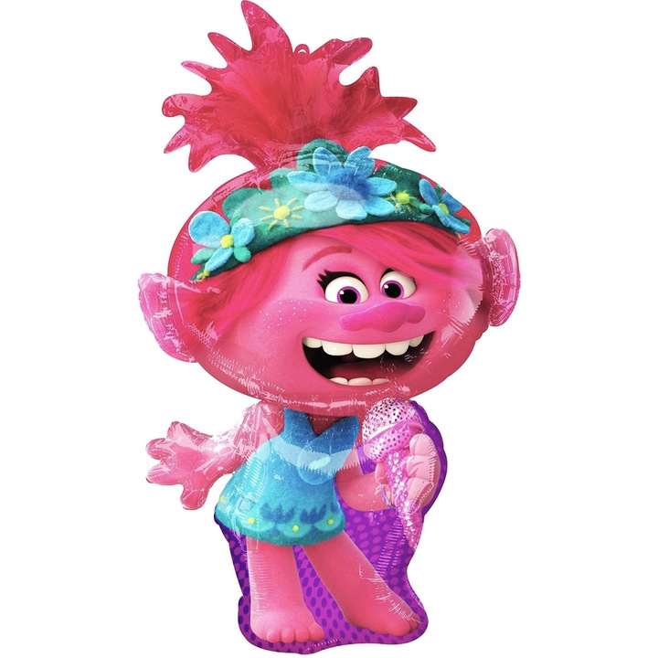 Balon Folie SuperShape Trolls World Tour Poppy 94cm 40723
