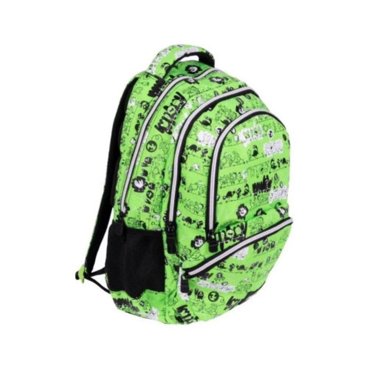Ghiozdan mare scolar MILAN Tandem 2, 4 compartimente, 46,5x30x17cm, 25L, multicolor