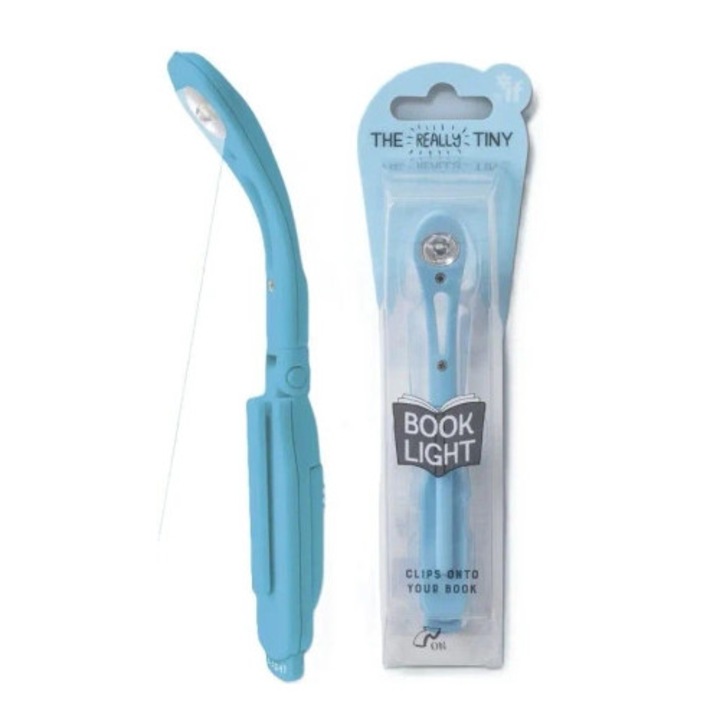 Lampa de citit IF, albastra, cu unghi ajustabil, set cu baterii 3x LR41