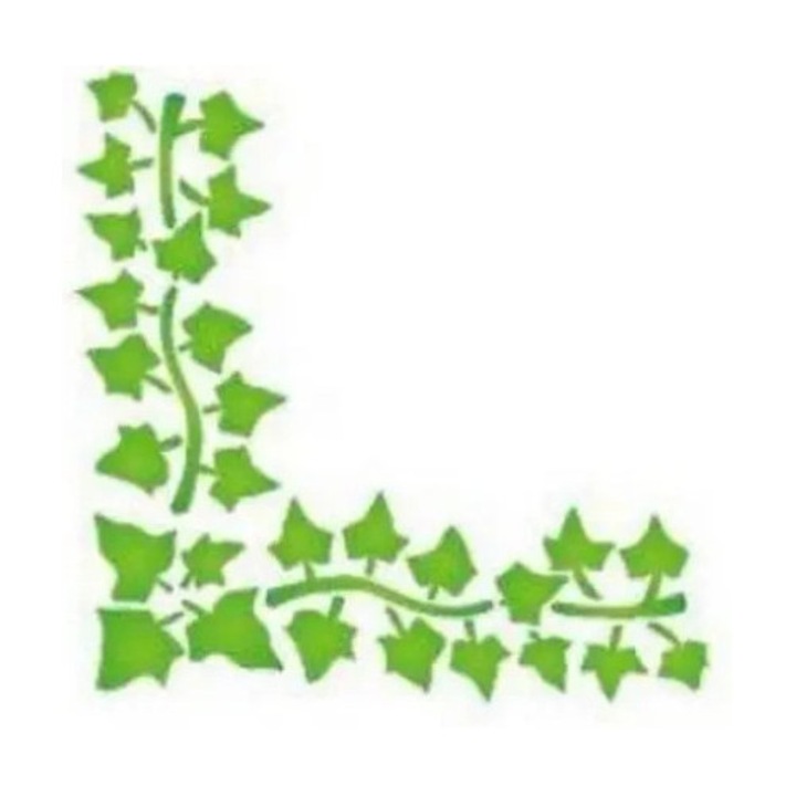 Lemosható sablon, Galeria Hobby 12x15cm, sarok motívum, 1 db-os készlet.