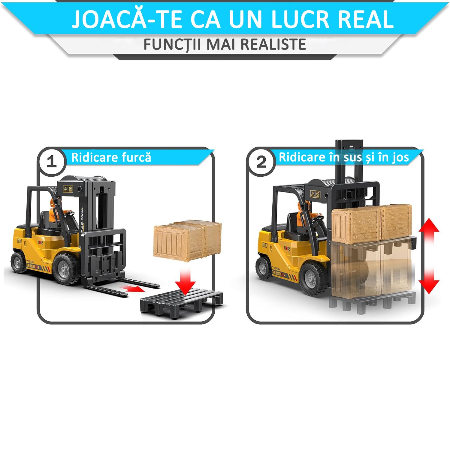 Wuciray® stivuitor cu telecomanda cu Buton pentru Ridicarea si ...