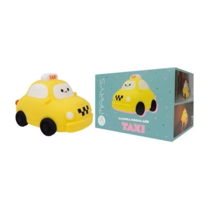 Lampa de veghe copii, Mary's, lampa LED taxi, galben, 3000K, alimentare USB