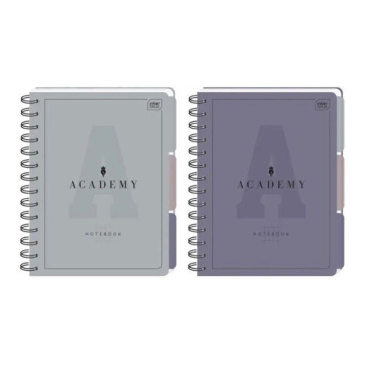 A5 füzet, INTERDRUK, 100 oldal, vegyes színek, polipropilén borító