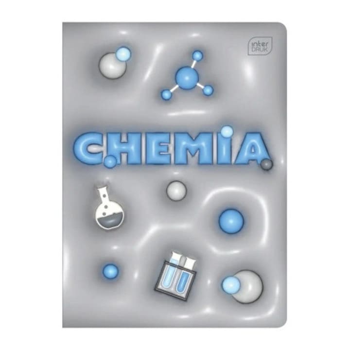 A5 füzetek, 60 lapos, INTERDRUK, 10 darabos szett, négyzetrácsos, kémia