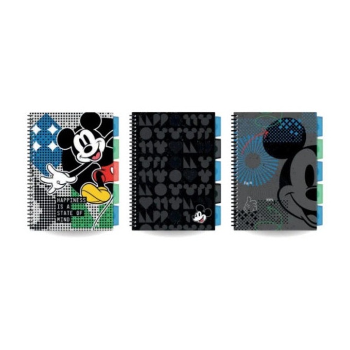 Kolobrulion B5 füzet, Patio, 100 oldal, szürke, 3 modell vegyesen