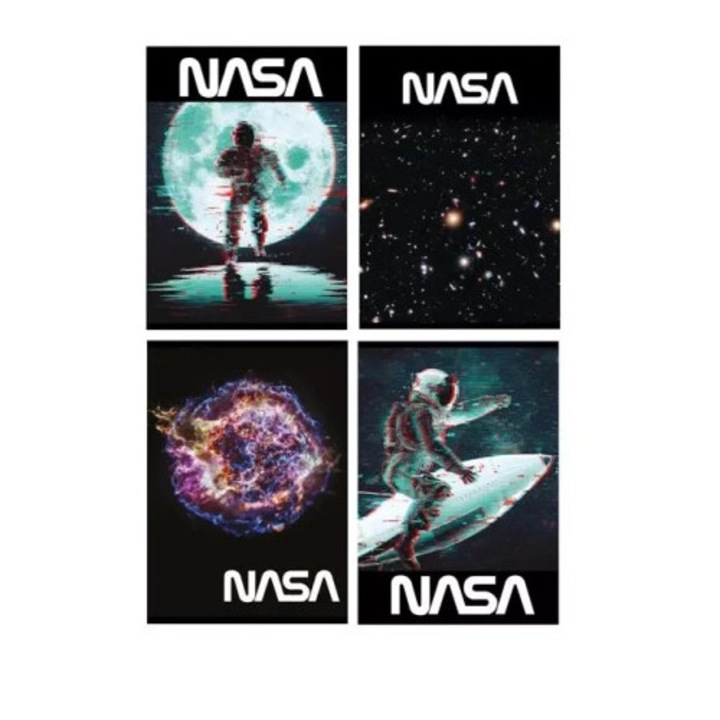 Unipap A5 füzetkészlet, 32 lap, piros, lekerekített sarkok, 15 darab