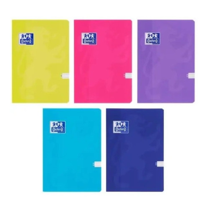 A4 füzet, Oxford, 32 lap, többszínű, 5 színben kapható, 10 darabos készlet