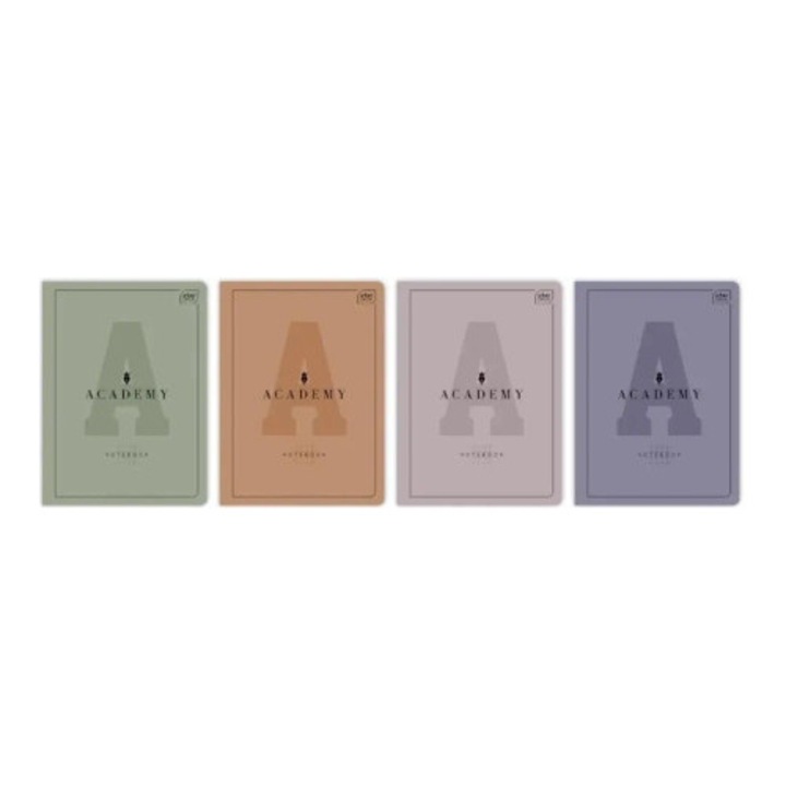 Caiet A5, INTERDRUK, 60 file, color pastel, set 10 bucati