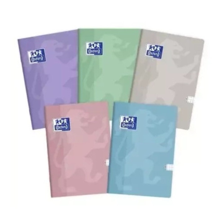 A4/60K Touch Pasztell füzet szett 5 darab, Oxford, pasztell színek