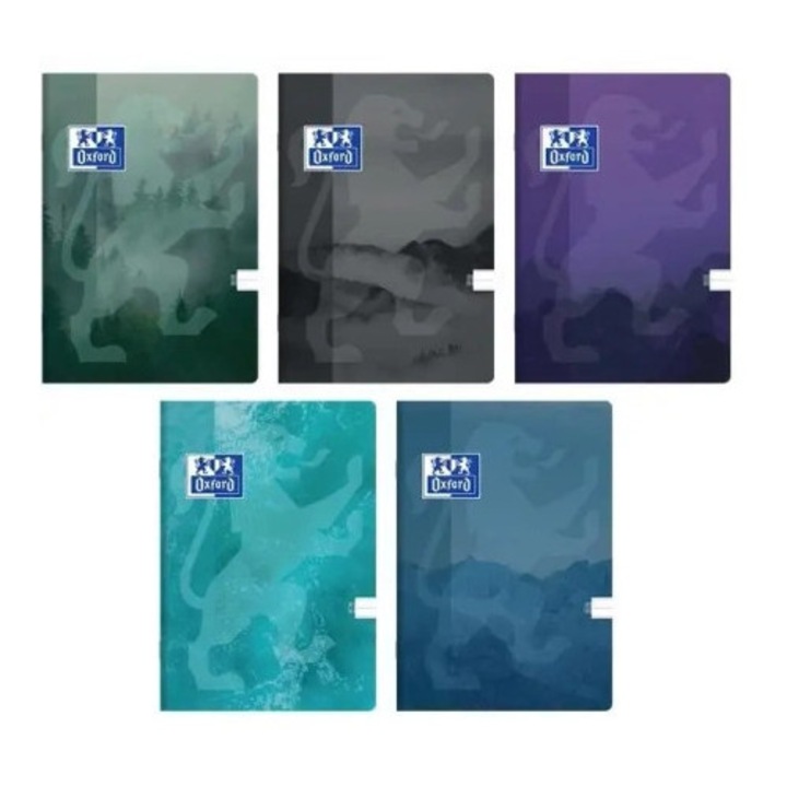 Caiet A5, Oxford, 32 pagini, 10 bucati, multicolor