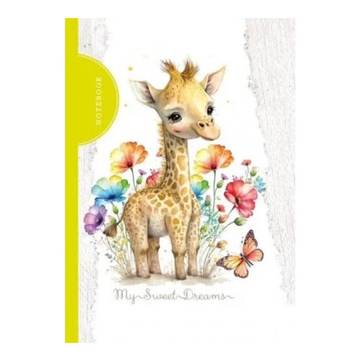 Fresh díszes jegyzetfüzet 105x148cm, 48 oldal, kemény borító, Ziarfa modell