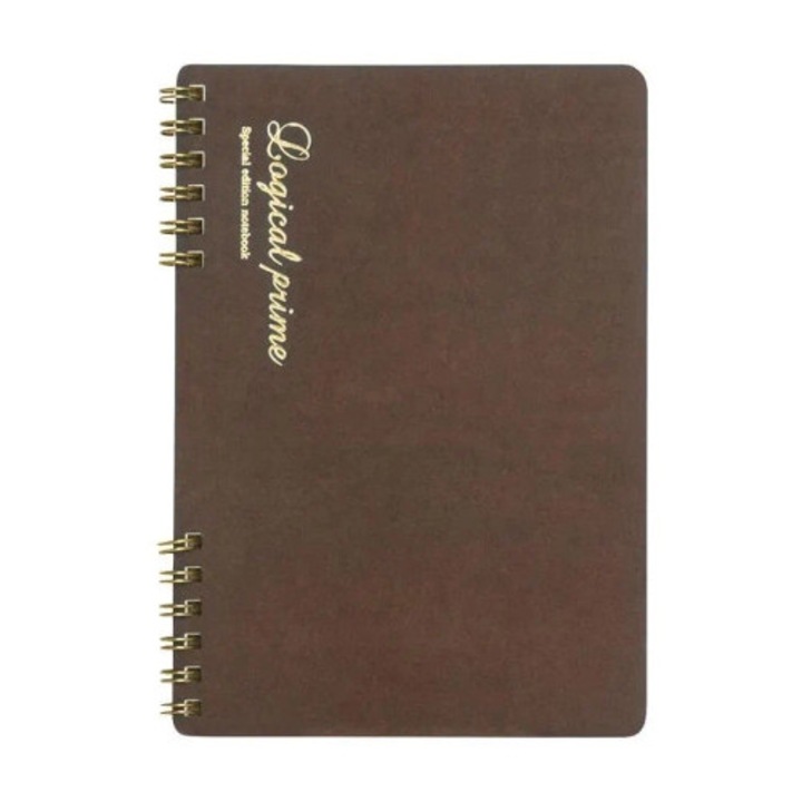 Nakabayashi A5 füzet, 12x15cm, minimalista japán design, barna színű