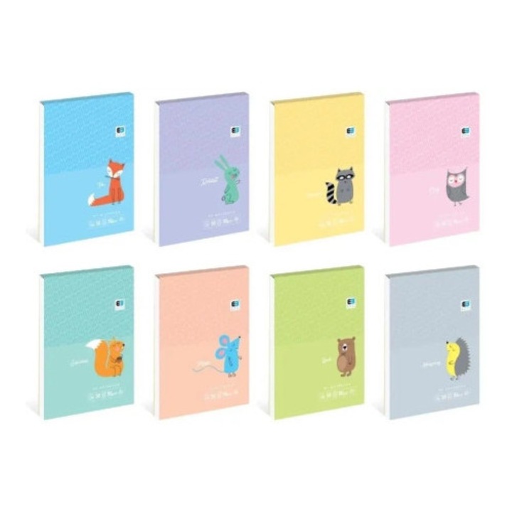 Caiete A7, Bebe Kids, 50 foi, multicolor, set 20 bucati