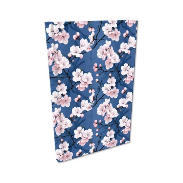 Agenda A5, EV-Corp, 192 pagini, albastru/alb, soft touch