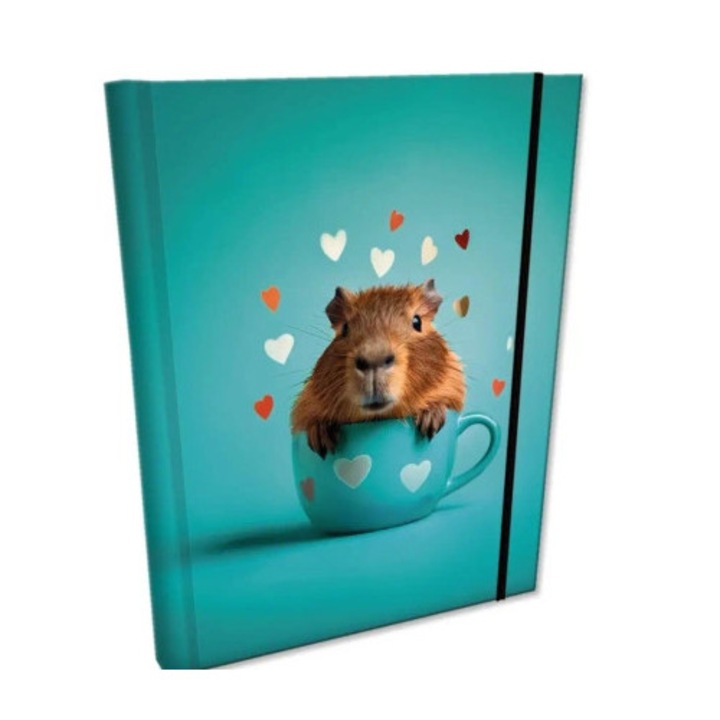 Agenda notite B6, Capybara, soft touch, 192 pagini