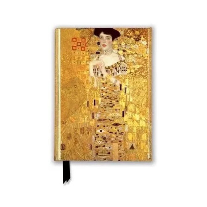 Caiet A6, Flame Tree, 176 pagini, 148x110x15 mm, auriu