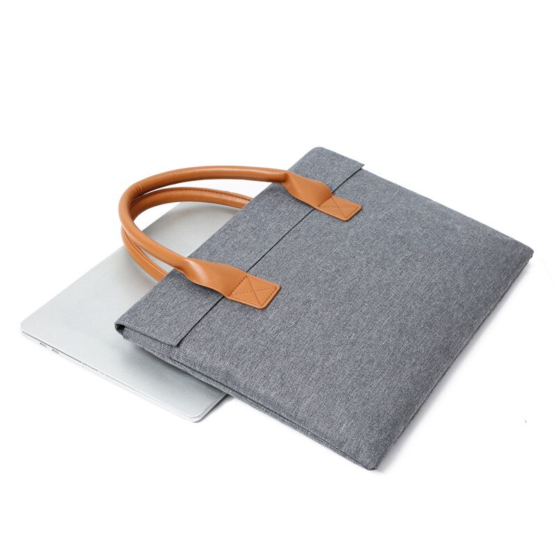 Geanta laptop, albastra, cu inchidere magnetica, dimensiune medie