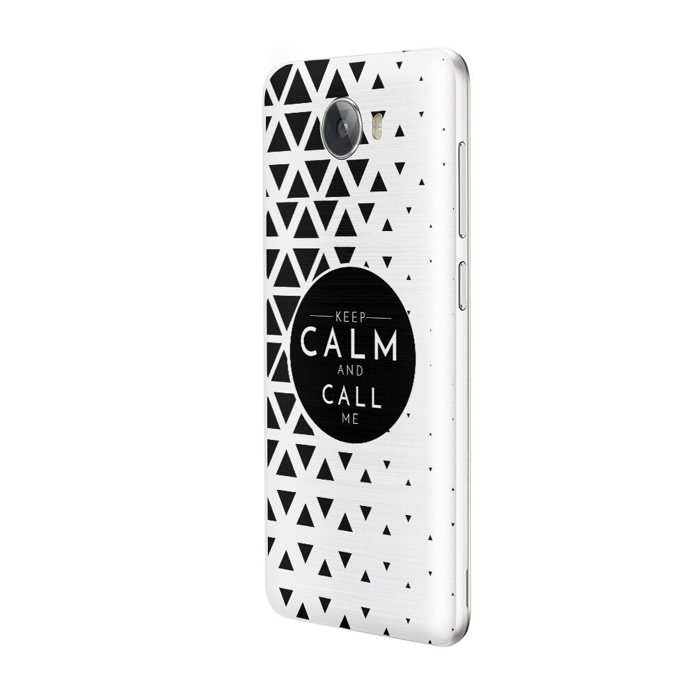 Husa Silicon, Ultra Slim 0.3MM, Keep Calm, Huawei Y3 2017