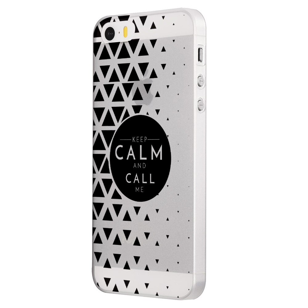 Husa Silicon, Ultra Slim 0.3MM, Keep Calm, Apple iPhone 5 / 5S / SE