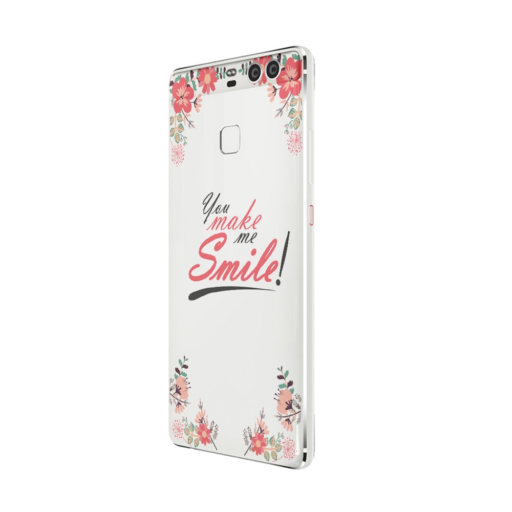 Husa Silicon, Ultra Slim 0.3MM, Smile, Huawei P10 LITE