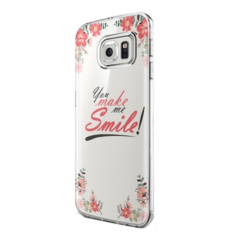 Husa Silicon, Ultra Slim 0.3MM, Smile, Samsung Galaxy S6 Edge Husa Silicon, Ultra Slim 0.3MM, Smile, Samsung Galaxy S6 Edge