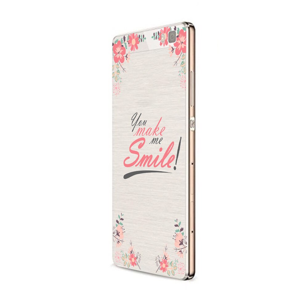 Husa Silicon, Ultra Slim 0.3MM, Smile, Huawei P8 LITE