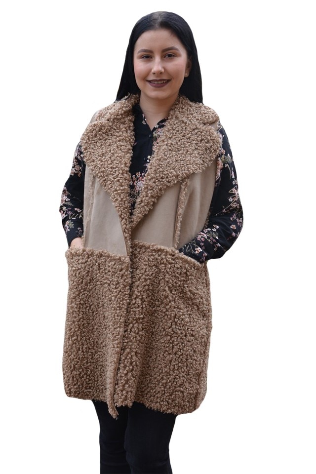 Cardigan Lucia, modern cu guler ,D&J Exclusive, Crem