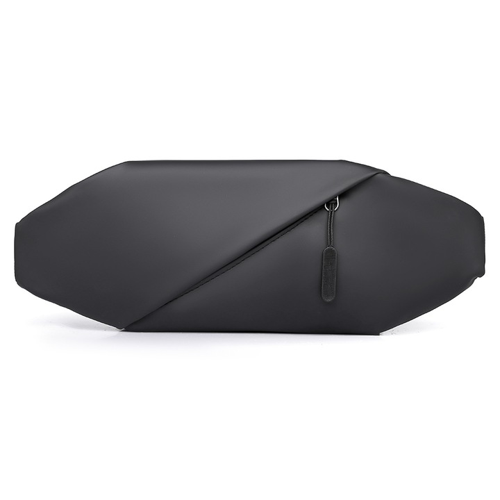 Geanta crossbody, neagra, pentru femei, set multifunctional