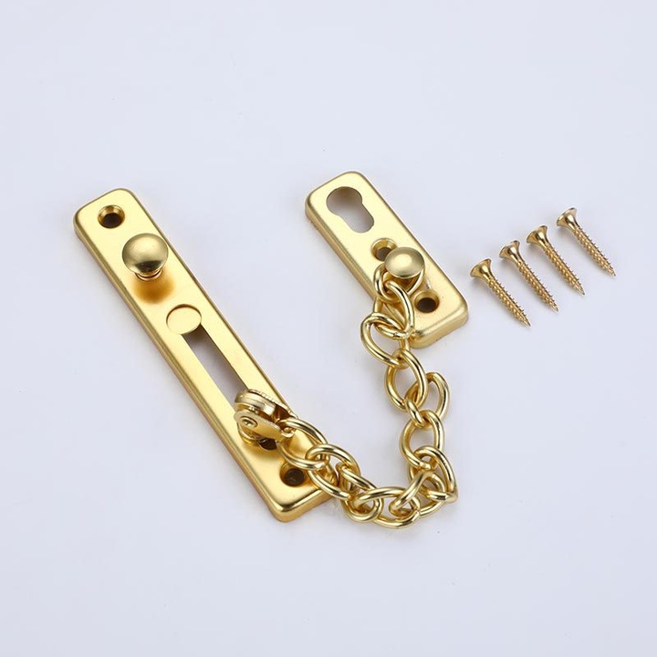 Lant din otel inoxidabil pentru usi, 304 aurie, 1 bucata, gros, set