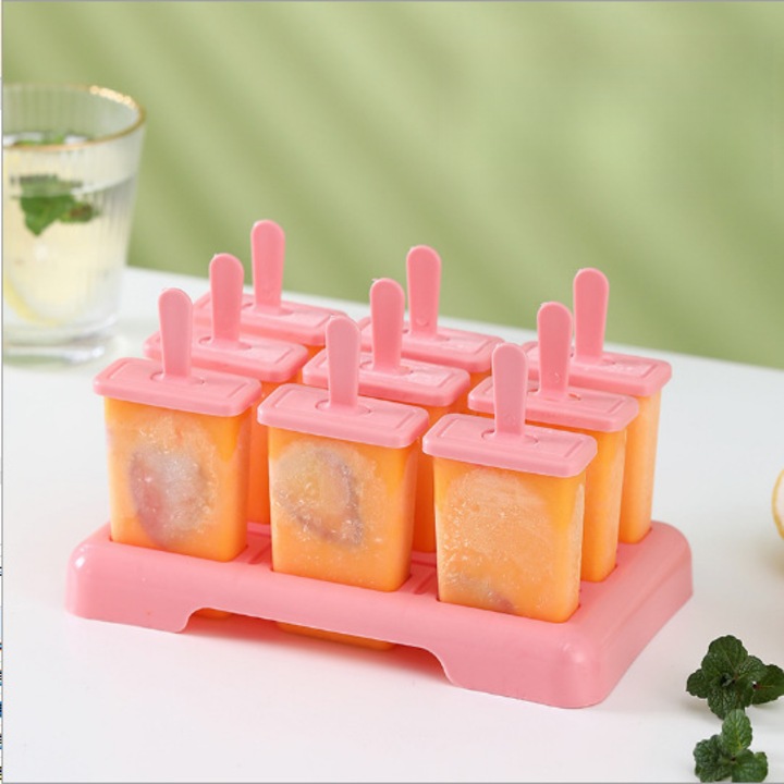 Forme prajituri pentru inghetata, set, rosu, usor de utilizat, design inteligent