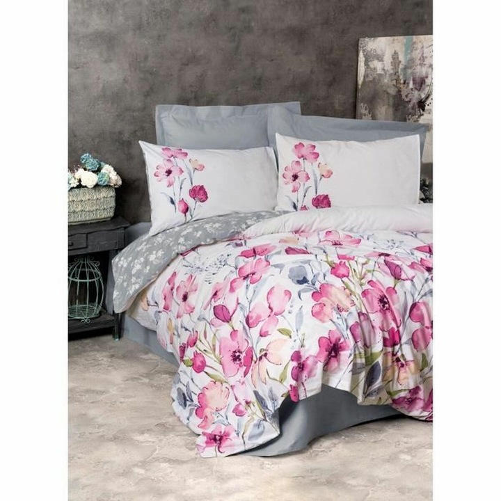 Set husa de patura BigBuy, multicolor, 220x240cm, fata de perna x 2
