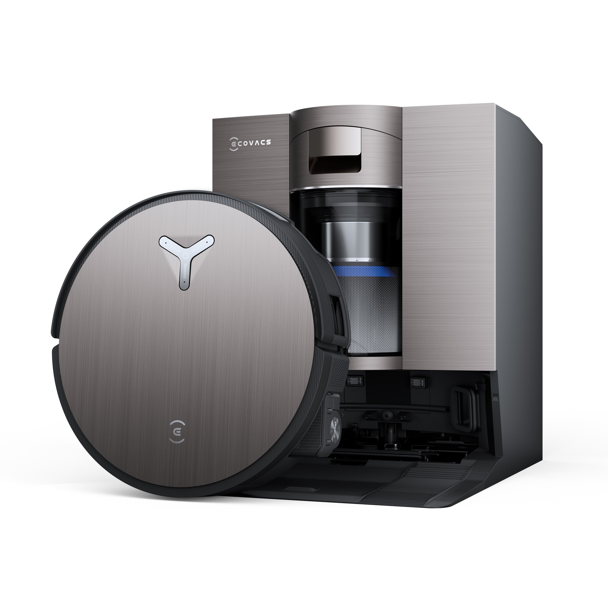 Aspirator robot DEEBOT X11 OmniCyclone Ecovacs, 19500Pa, capacitate rezervor apa 110ml, capacitatea cos praf 220ml, control aplicatie, Baterie Li-Ion 6400mAh, Negru