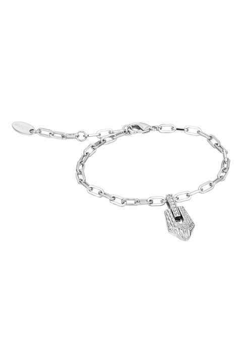 JUST CAVALLI, Bratara cu zirconia, Argintiu
