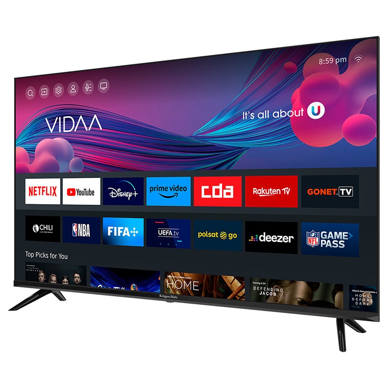 Televizor Smart 43" Kruger&Matz KM0243FHD-V2, Full HD, D-LED, Wi-Fi