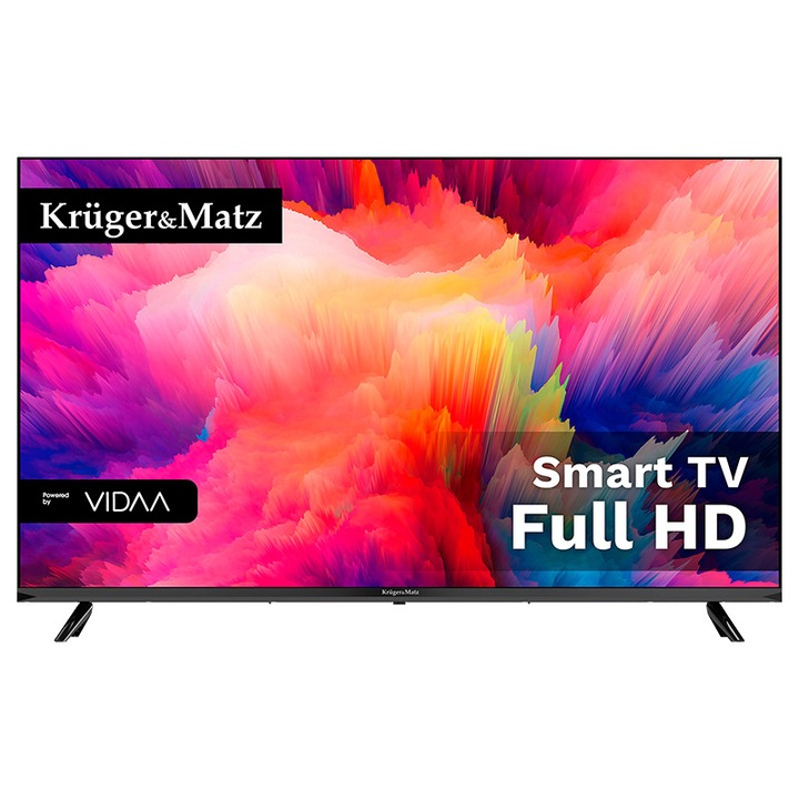 Televizor Smart 43" Kruger&Matz KM0243FHD-V2, Full HD, D-LED, Wi-Fi