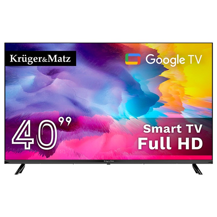 Smart TV 40", Kruger&Matz, Full HD, Google TV, D-LED, 101cm