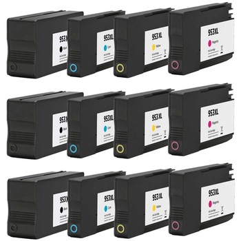 Set 12 Cartuse Compatibile cu H953XL 3 Black/3 Cyan/3 Magenta/3 Yel,cu HP OfficeJet Pro 7700/Pro 7720 /Pro 7730 /Pro 7740 WF /Pro 8200/Pro 8210/Pro 8216 /Pro 8218 /Pro 8710 /Pro 8715 /Pro 8718 /Pro 8719/ Pro 8720 /Pro 8720/ Pro 8725 / 8730 / Pro 8740 Set 12 Cartuse Compatibile cu H953XL 3 Black/3 Cyan/3 Magenta/3 Yel,cu HP OfficeJet Pro 7700/Pro 7720 /Pro 7730 /Pro 7740 WF /Pro 8200/Pro 8210/Pro 8216 /Pro 8218 /Pro 8710 /Pro 8715 /Pro 8718 /Pro 8719/ Pro 8720 /Pro 8720/ Pro 8725 / 8730 / Pro 8740