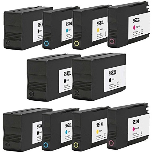 Set 10 Cartuse Compatibile cu H953XL 4 Black/2 Cyan/2 Magenta/2 Yel.cu HP OfficeJet Pro 7700/Pro 7720 /Pro 7730 /Pro 7740 WF /Pro 8200/Pro 8210/Pro 8216 /Pro 8218 /Pro 8710 /Pro 8715 /Pro 8718 /Pro 8719/ Pro 8720 /Pro 8720/ Pro 8725 / 8730 / Pro 8740