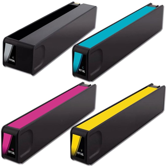Set 4 Cartuse 970XL 1 Black/1 Cyan/1 Magenta/1 Yellow Compatibile cu HP OfficeJet Pro X 450/Pro X 451 dn /Pro X 451 dw /Pro X 470/Pro X 476 dn / OfficeJet Pro X 476 dw / OfficeJet Pro X 551 dw / OfficeJet Pro X 576 dw Troy SecurePro Jet X 476 dx