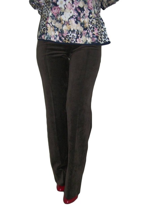 Pantaloni simpli casual, lungi, model drept,D&J Exclusive,Maro,38EU
