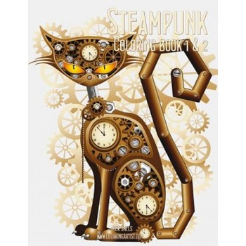Steampunk Coloring Book 1 & 2, Nick Snels (Author) Steampunk Coloring Book 1 & 2, Nick Snels (Author)