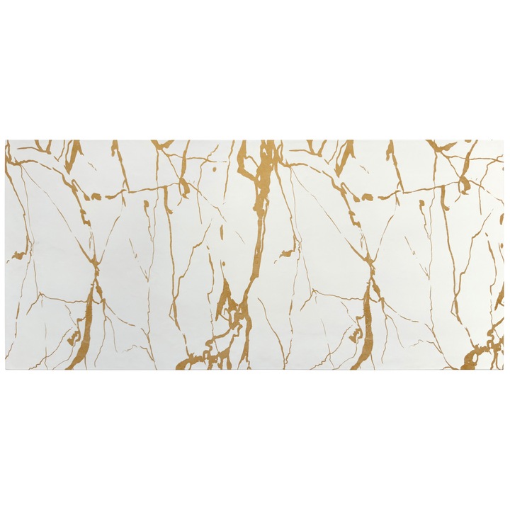 Blat de baie din compozit, Resing, 81 x 47 cm, grosime 2 cm, Calacatta Gold
